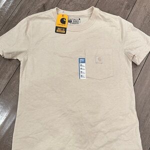 NWT Carhartt women’s pocket tee cream size XS